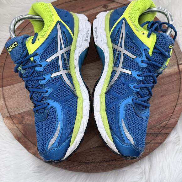 ASICS Gel-Kayano 21 Running Shoes Mens Size 8.5 Blue Neon Yellow Sneakers T4H2N - Picture 6 of 14
